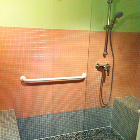 Installation douche sécurisée